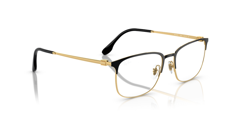 Ray-Ban RX6494 in Black On Gold - Alternate View