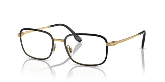 Ray-Ban RX6495 - Black On Gold / Clear (2991)