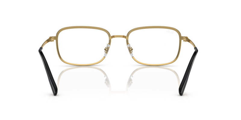 Ray-Ban RX6495 in Black On Gold - Temple Detail