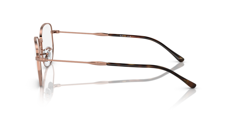 Ray-Ban RX6496 in Rose Gold - Alternate View