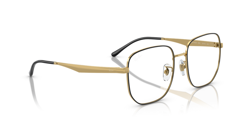Ray-Ban RX6503D in Black On Gold - Alternate View