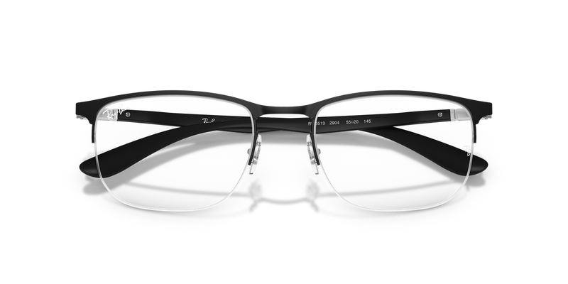 Ray-Ban RX6513 in Matte Black On Black - Alternate View