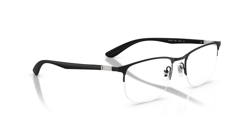 Ray-Ban RX6513 in Matte Black On Black - Alternate View