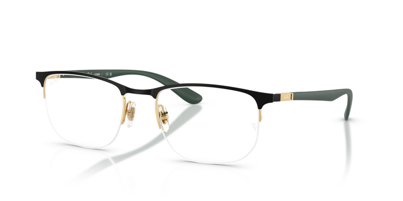 Ray-Ban RX6513 in Black & Gold - Front View
