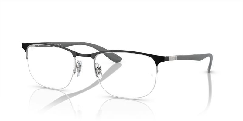 Ray-Ban RX6513 in Black On Silver - Alternate View