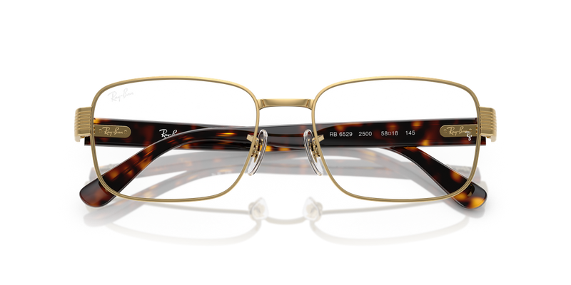 Ray-Ban RX6529 in Arista Gold - Side View