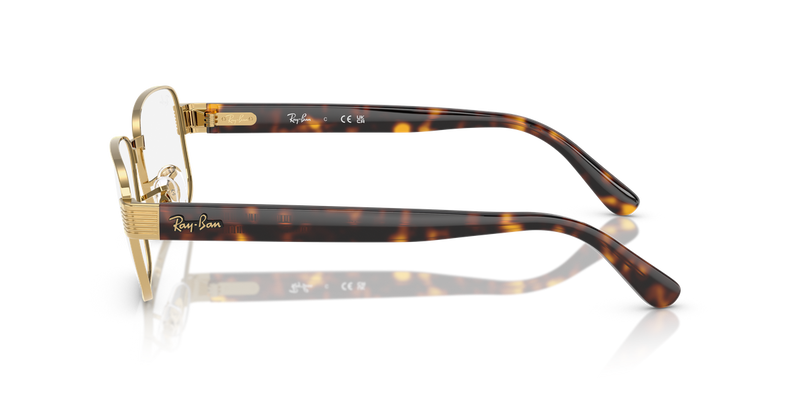 Ray-Ban RX6529 in Arista Gold - Back View