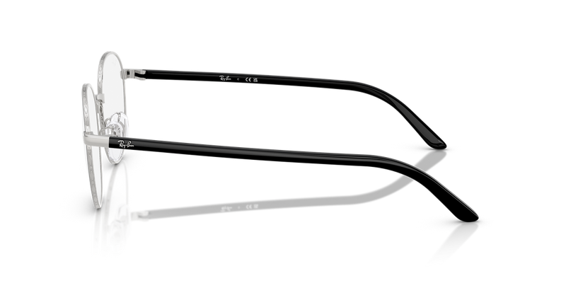 Ray-Ban RX6538D in Black On Silver - Back View