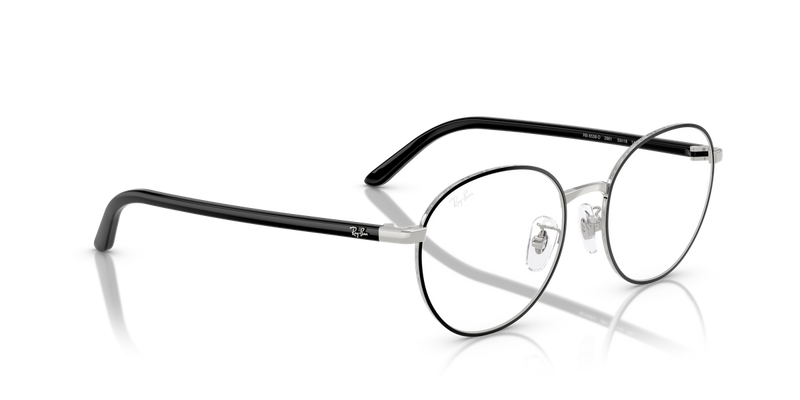 Ray-Ban RX6538D in Black On Silver - Alternate View