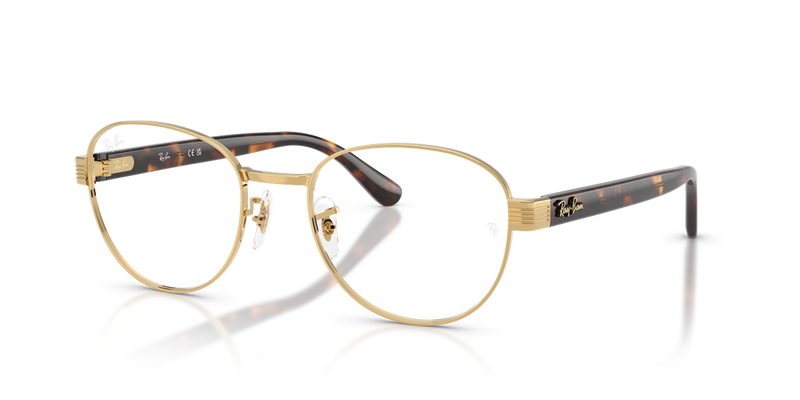 Ray-Ban RX6543 in Arista Gold / Clear (2500) - Front View