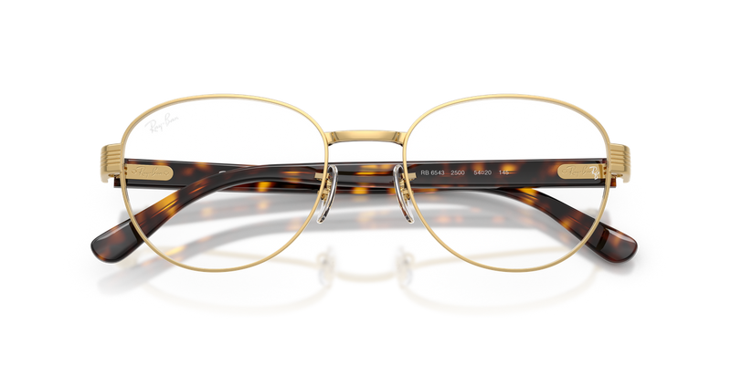 Ray-Ban RX6543 in Arista Gold / Clear (2500) - Side View