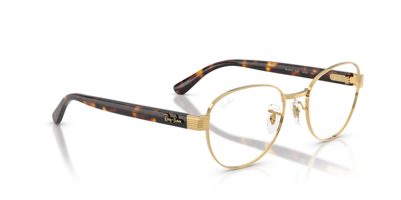 Ray-Ban RX6543 in Arista Gold / Clear (2500) - Alternate View