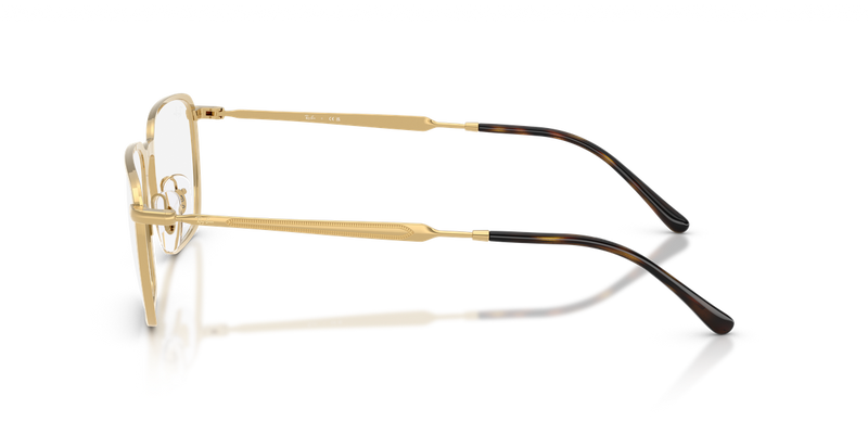 Ray-Ban RX6549 in Arista Gold / Clear (2500) - Back View