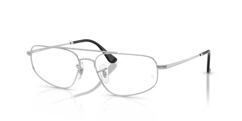 Ray-Ban RX6550 in Silver / Clear (2501) - Front View