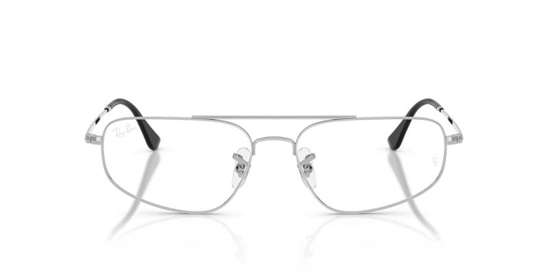 Ray-Ban RX6550 in Silver / Clear (2501) - Side View