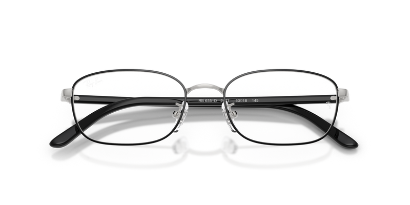 Ray-Ban RX6551D in Black & Silver - Alternate View
