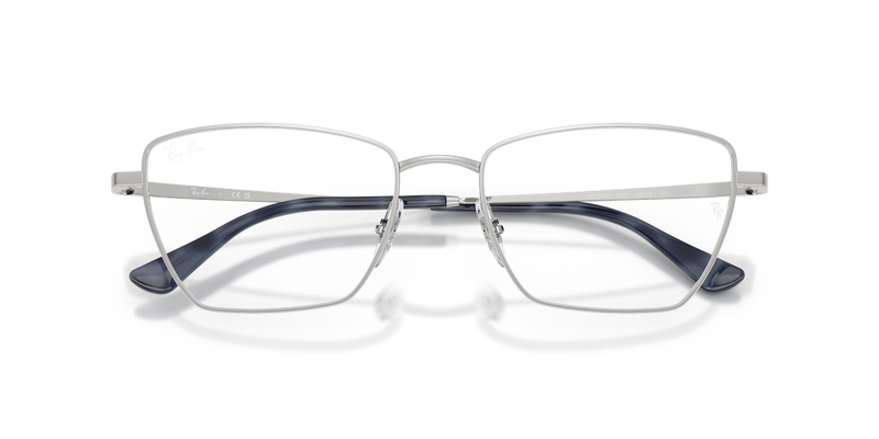 Ray-Ban RX6552 in Silver / Clear (2501) - Side View
