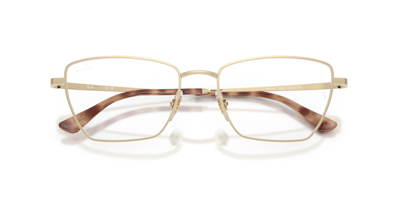 Ray-Ban RX6552 in Pale Gold / Clear (2993) - Alternate View