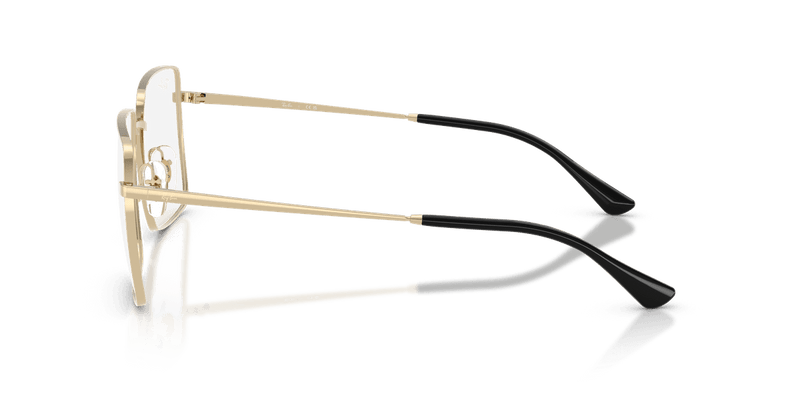 Ray-Ban RX6553 in Pale Gold / Clear (2993) - Temple Detail