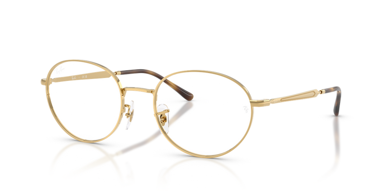 Ray-Ban RX6558 in Gold - Front View