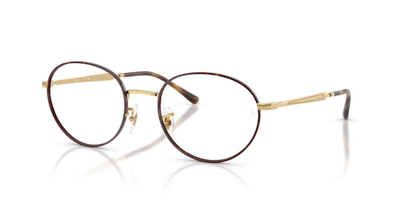 Ray-Ban RX6558 in Havana On Gold - Alternate View