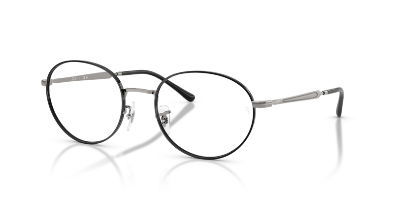 Ray-Ban RX6558 in Black On Gunmetal - Alternate View