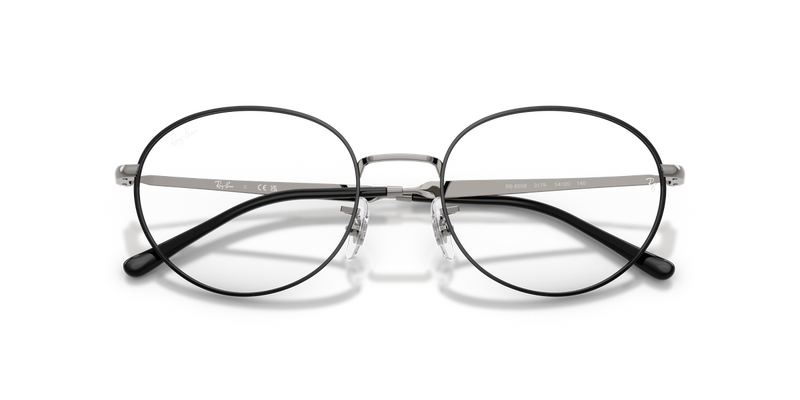Ray-Ban RX6558 in Black On Gunmetal - Alternate View