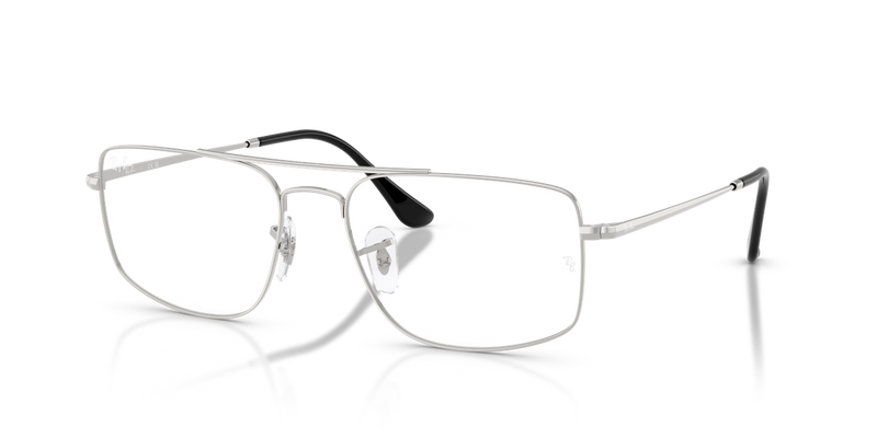 Ray-Ban RX6579 in Silver / Clear (2501) - Alternate View