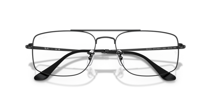 Ray-Ban RX6579 in Black / Clear (2509) - Alternate View