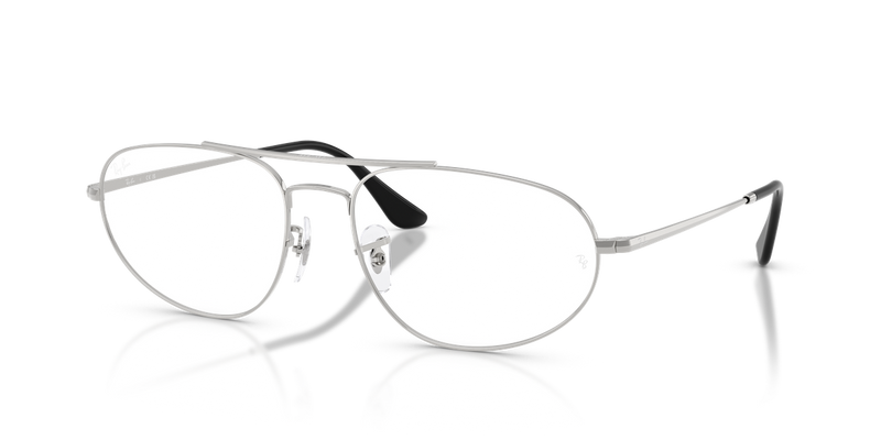 Ray-Ban RX6645 in Silver / Clear (2501) - Front View