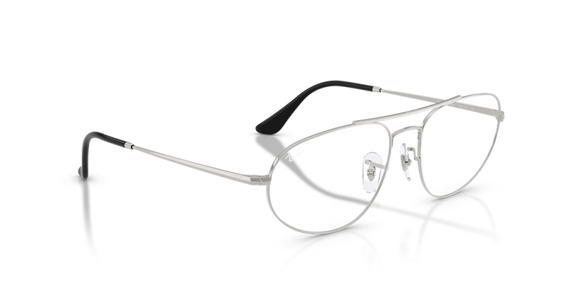 Ray-Ban RX6645 in Silver / Clear (2501) - Alternate View