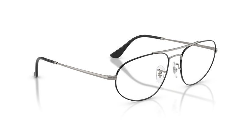 Ray-Ban RX6645 in Black On Gunmetal / Clear (3179) - Alternate View
