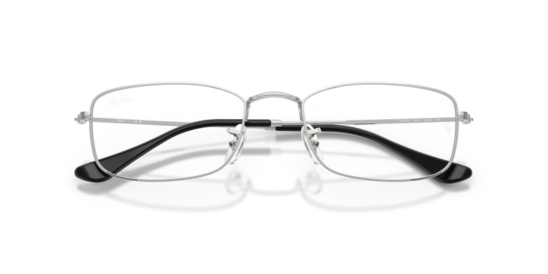 Ray-Ban RX6647 in Silver / Clear (2501) - Alternate View