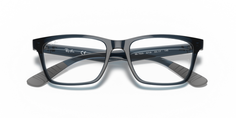 Ray-Ban RX7025 in Blue / Clear (5719) - Alternate View