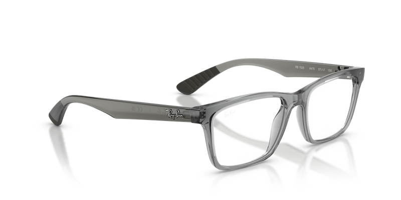 Ray-Ban RX7025 in Light Grey / Clear (8475) - Alternate View