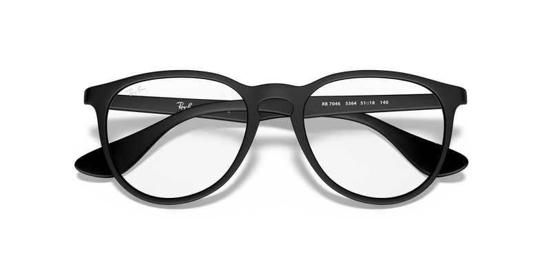Ray-Ban ERIKA in Rubber Black / Clear (5364) - Alternate View