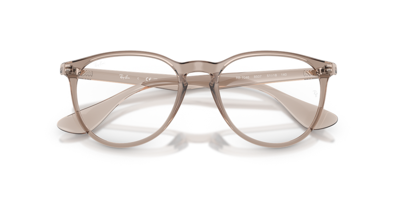Ray-Ban ERIKA in Transparent Light Brown / Clear (8507) - Side View