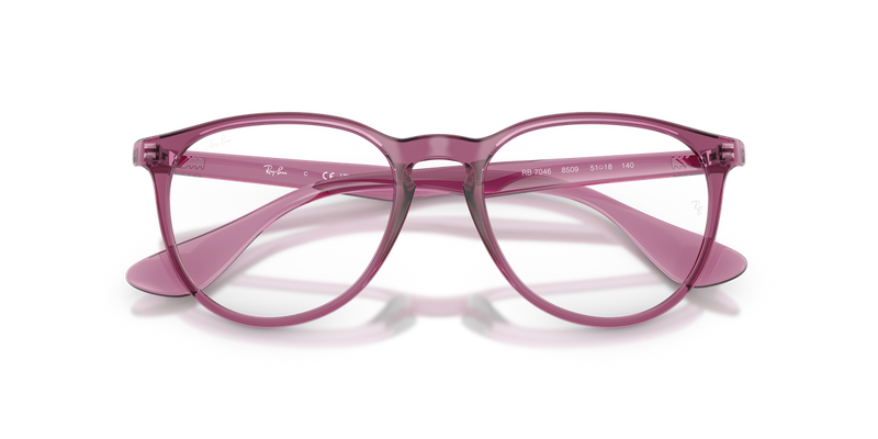 Ray-Ban ERIKA in Transparent Violet / Clear (8509) - Alternate View