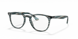 Striped Blue Grey / Clear (5750)