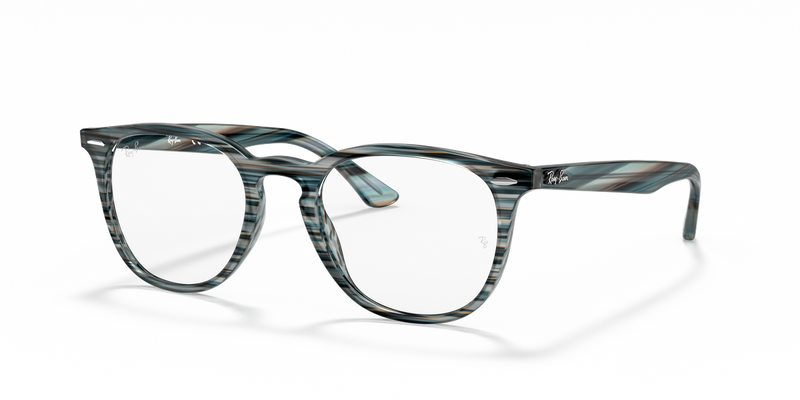 Ray-Ban RX7159 in Striped Blue Grey - Alternate View