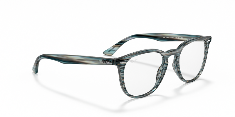 Ray-Ban RX7159 in Striped Blue Grey - Alternate View