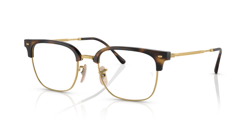 Ray-Ban NEW CLUBMASTER in Havana On Gold / Clear (2012) - Alternate View