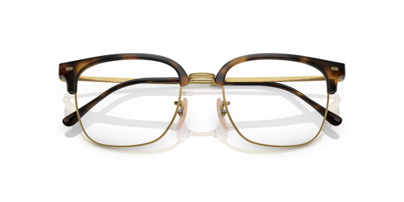 Ray-Ban NEW CLUBMASTER in Havana On Gold / Clear (2012) - Alternate View