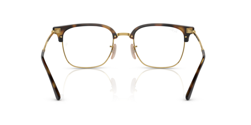 Ray-Ban NEW CLUBMASTER in Havana On Gold / Clear (2012) - Alternate View