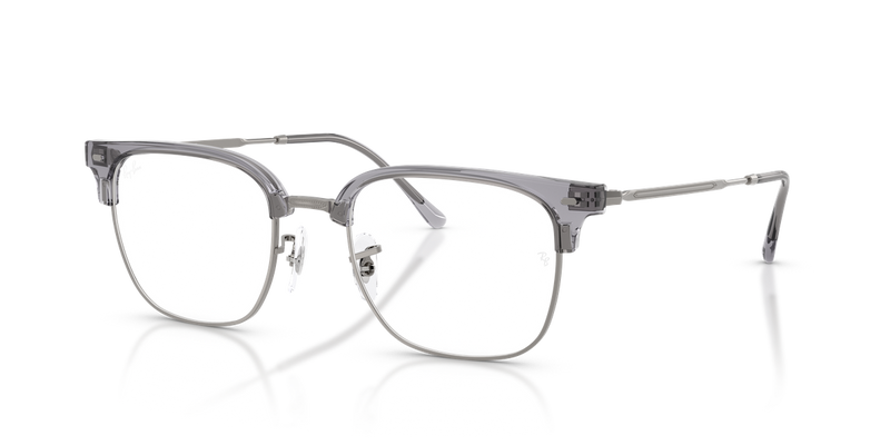 Ray-Ban NEW CLUBMASTER in Grey On Gunmetal / Clear (8470) - Alternate View
