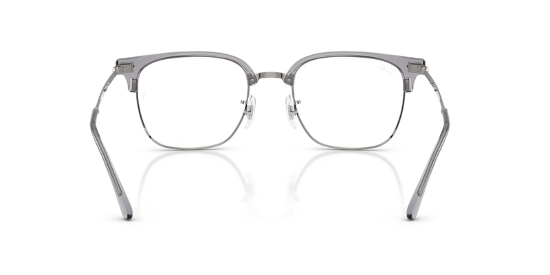 Ray-Ban NEW CLUBMASTER in Grey On Gunmetal / Clear (8470) - Alternate View