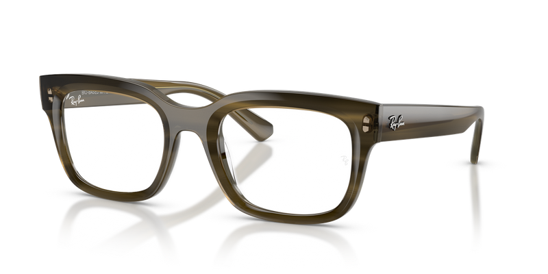 Ray-Ban CHAD in Striped Green / Clear (8468) - Front View
