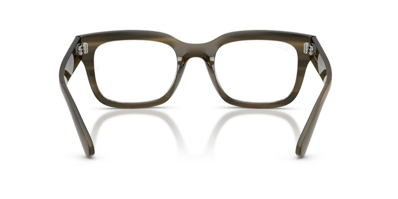 Ray-Ban CHAD in Striped Green / Clear (8468) - Temple Detail