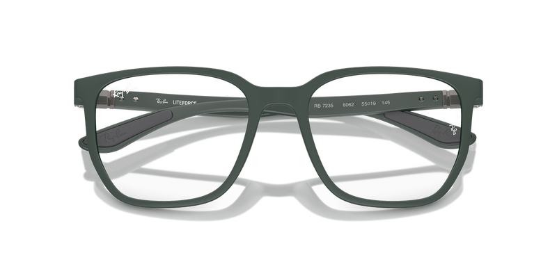 Ray-Ban RX7235 in Sand Green / Clear (8062) - Alternate View