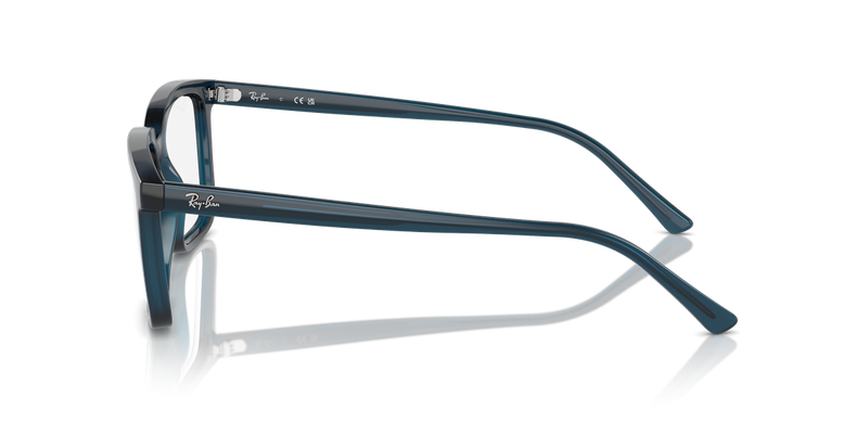 Ray-Ban ALAIN in Opal Dark Blue / Clear (8256) - Alternate View